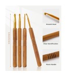 纱线碗厂家-大号金合欢木椭圆配钩针