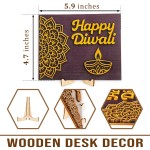 木质桌牌厂家-排灯节礼物曼陀罗设计