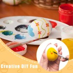 木质蛋厂家-9件装白色复活节手工