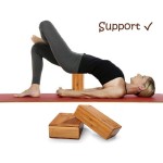 瑜伽砖厂家-2件装竹制支撑砖