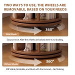 旋转书架厂家-6层圆形360度旋转