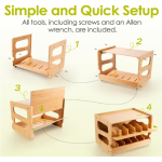 罐头整理器厂家-竹制食品柜猫粮储存