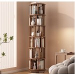 旋转书架厂家-6层圆形360度旋转