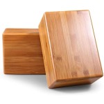 瑜伽砖厂家-2件装竹制支撑砖