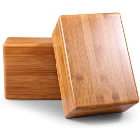 瑜伽砖厂家-2件装竹制支撑砖