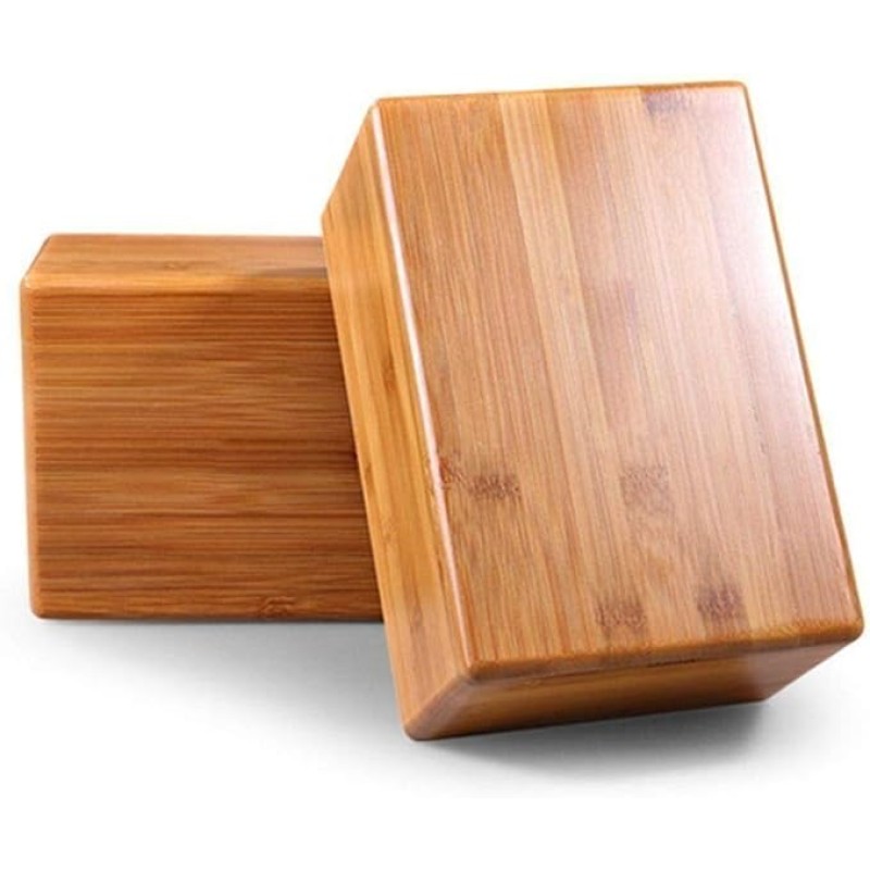 瑜伽砖厂家-2件装竹制支撑砖