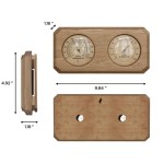 桑拿温度计厂家-2合1华氏摄氏度湿度计