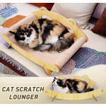 猫休闲床厂家-木质抓板躺椅