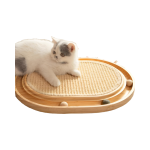 猫抓板厂家-竹掌带球轨