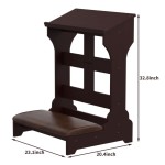 祈祷凳厂家-木质跪凳带坐垫