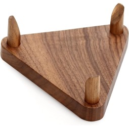 球类展示架厂家-4件装木质纪念品