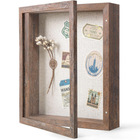 Shadow Box Frame Supplier - 8x10 Rustic Brown Memory Display