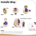 奖牌展示架厂家-6件装蜂窝六角墙挂