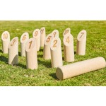 投掷游戏套装厂家-木质编号积木投掷