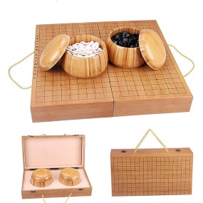 围棋套装厂家-19x19木质折叠棋盘
