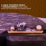 揉面碗厂家-30x6x3英寸手工雕刻实木