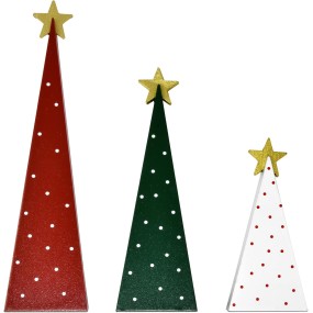 圣诞树套装厂家-3件装木质分层托盘