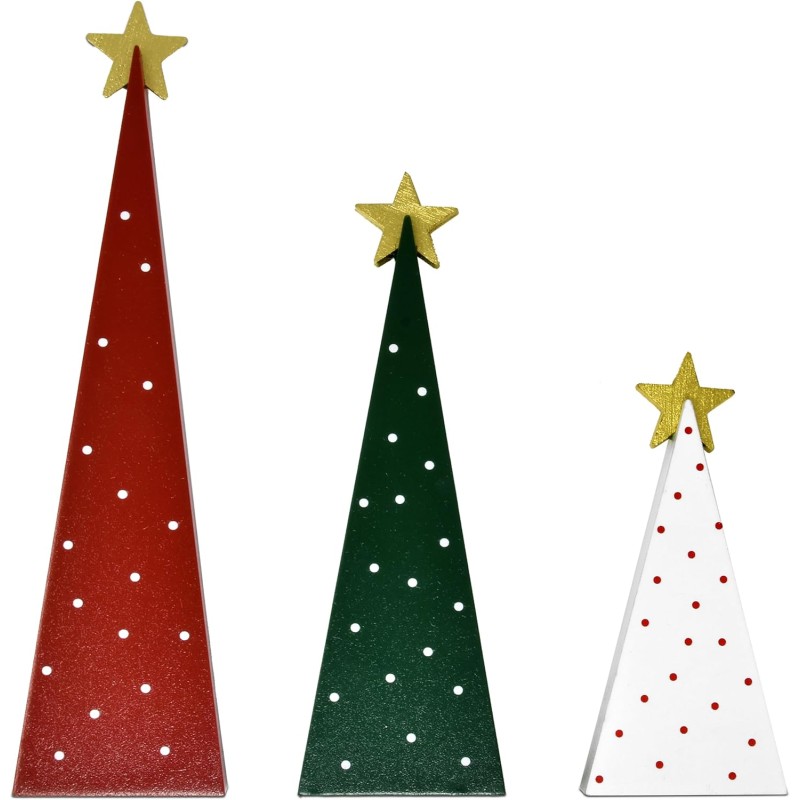 圣诞树套装厂家-3件装木质分层托盘