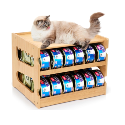 储物架厂家-可定制竹制食品柜整理