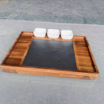 熟食板厂家-大号金合欢木奶酪刀套装