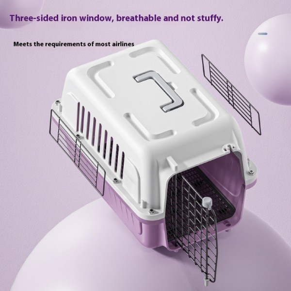 宠物运输箱厂家-PP塑料天窗背包可登机