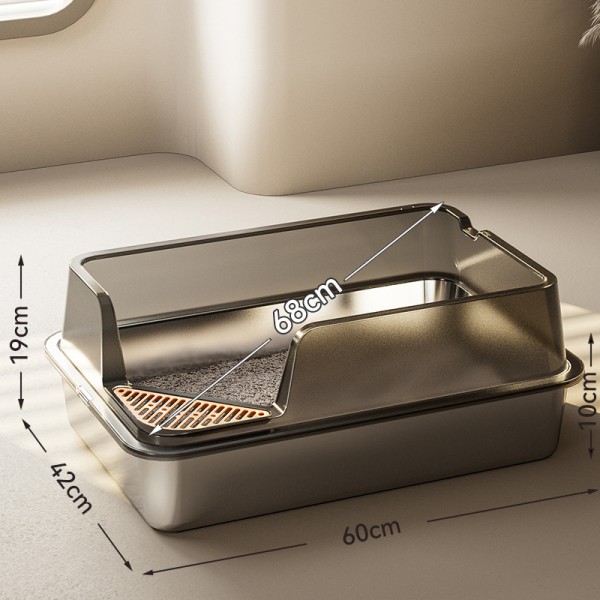 猫砂盘厂家-20L不锈钢防溅