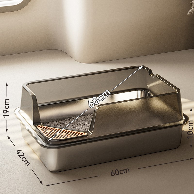 猫砂盘厂家-20L不锈钢防溅