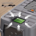 便携猫砂盆厂家-20L大顶PP塑料智能