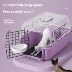 宠物运输箱厂家-便携PP塑料背包天窗