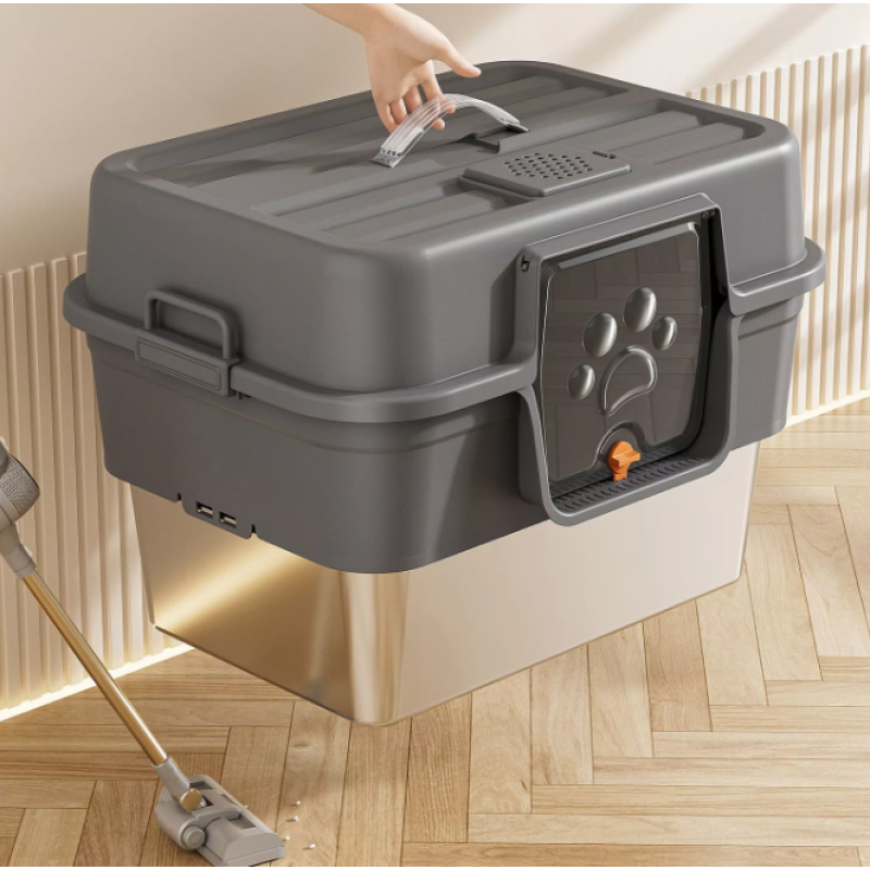 猫砂盆厂家-高品质不锈钢封闭