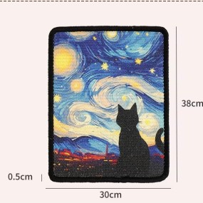 Pet Scratch Mat Supplier - Starry Sky Oil Painting Durable