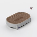 猫抓板厂家-多功能纸板椭圆形耐用