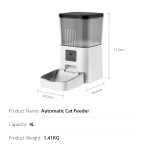 智能宠物喂食器厂家-3L便携Wifi自动分配器