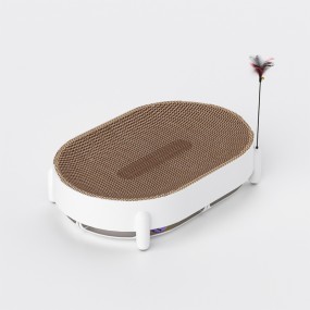 猫抓板厂家-多功能纸板椭圆形耐用