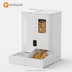 宠物喂食器饮水机生产商-二合一自动智能套装