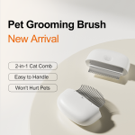 宠物美容梳生产商-定制二合一开结按摩