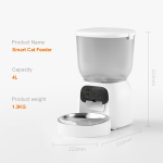 自动宠物喂食器厂家-新款4L食物余量检测
