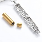 宠物火化骨灰盒厂家-豪华金属莲花吊坠