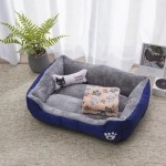 狗沙发床厂家-可定制大长方形人造毛皮