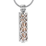 宠物火化骨灰盒厂家-豪华金属莲花吊坠