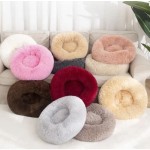 宠物甜甜圈床厂家-豪华镇静毛绒可洗