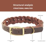 宠物狗项圈厂家-现代优雅真皮