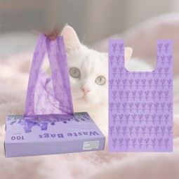 宠物粪便袋厂家-可降解抽绳带提手