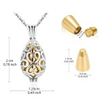 宠物骨灰项链厂家-小号纪念莲花吊坠