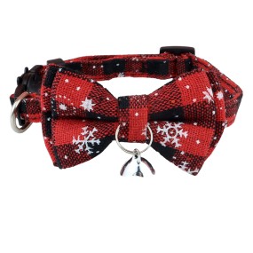 Dog Christmas Collar Supplier - Santa Pendant Detachable Bell