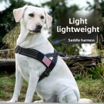 狗背带套装厂家-时尚反光马鞍胸