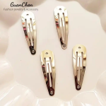 发夹厂家-卡哇伊DIY金色法式发针5cm