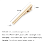 领带夹厂家-金属时尚订婚礼品可定制logo