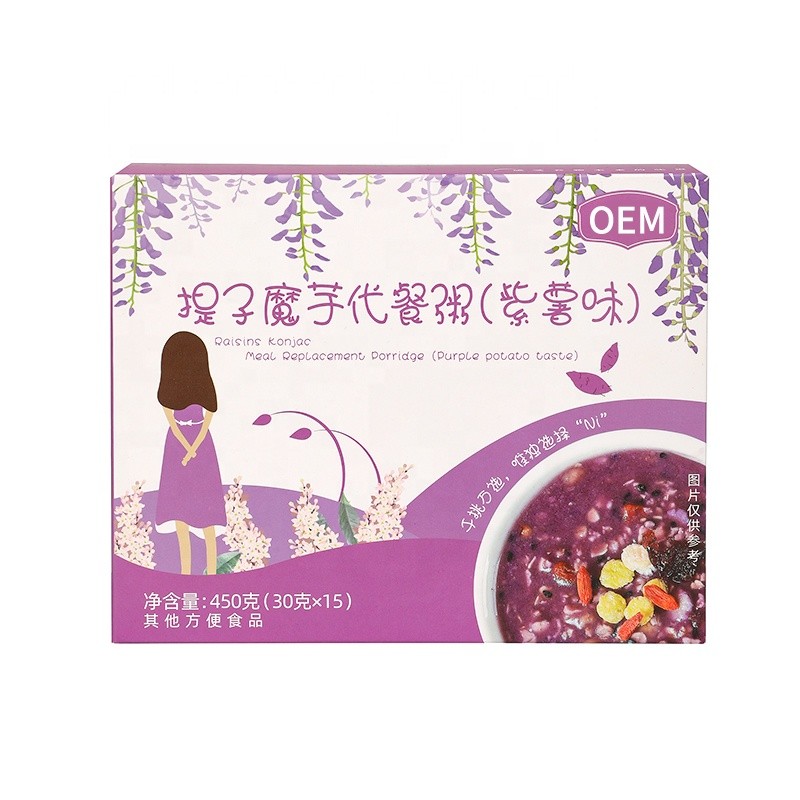 Konjac Congee Factory - OEM Custom Dried Fruit Purple
