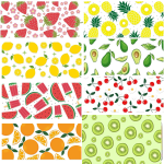 犬用背带套装厂家-定制奇异果印花防爆冲软垫